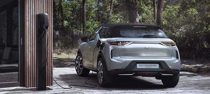 Photo représentant un véhicule DS3 Crossback électrique